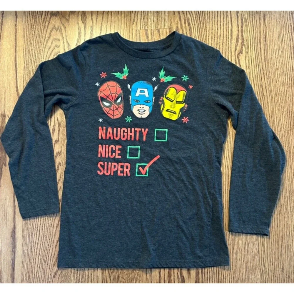 Marvel Kids Tees long sleeve size XL Gray